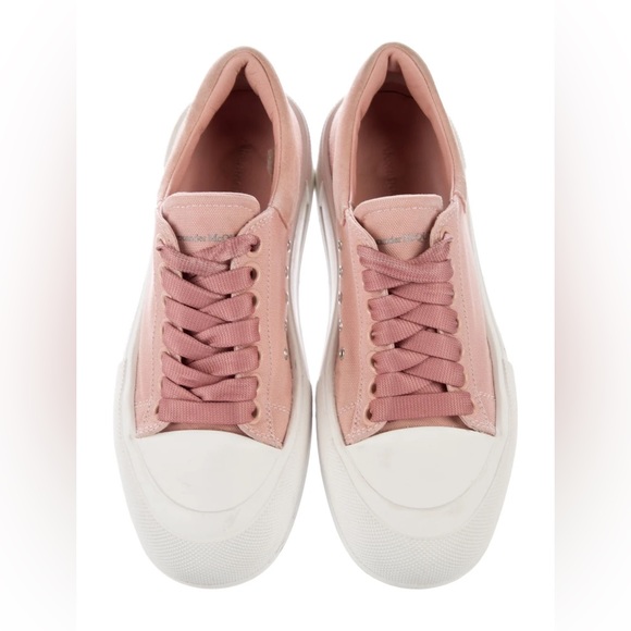 Alexander McQueen Shoes - Alexander McQueen Deck Plimsol Canvas & Suede Sneaker 39 US 9